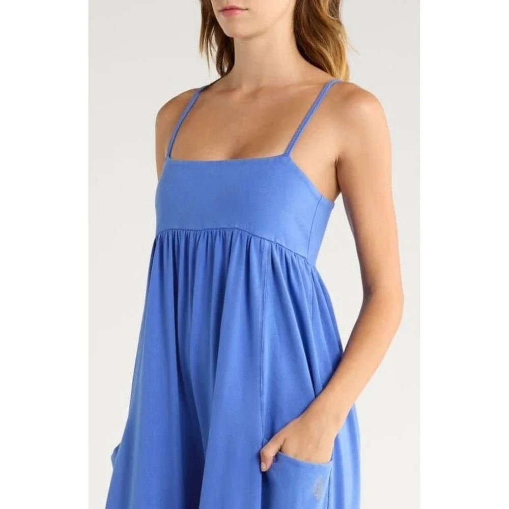 NWT Free People FP Movement Hot Shot Strappy One$ie Cobalt Blue Large/L